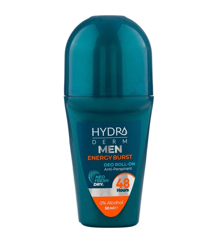 رول ضد تعریق مردانه هیدرودرم مدل Energy Burst حجم 50 میلی لیتر