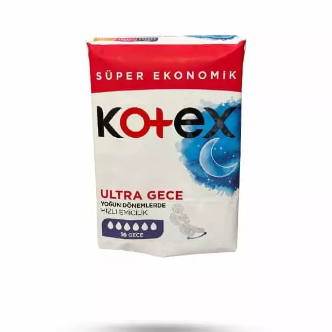 نوار بهداشتی کوتکس ویژه شب مدل Ultra Gece بسته 16 عددی
