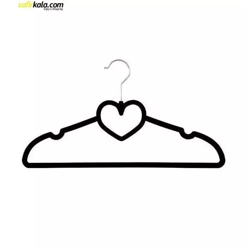 چوب لباسی مدل قلبی کد kcz85 بسته 5 عددی