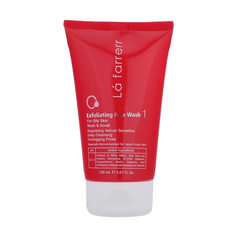 ژل شستشو لایه بردار لافارر پوست چرب 