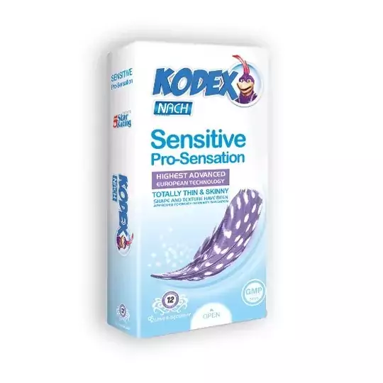 کاندوم ضد حساسیت پرو کدکس مدل Sensitive Pro-Sensation بسته 12 عددی