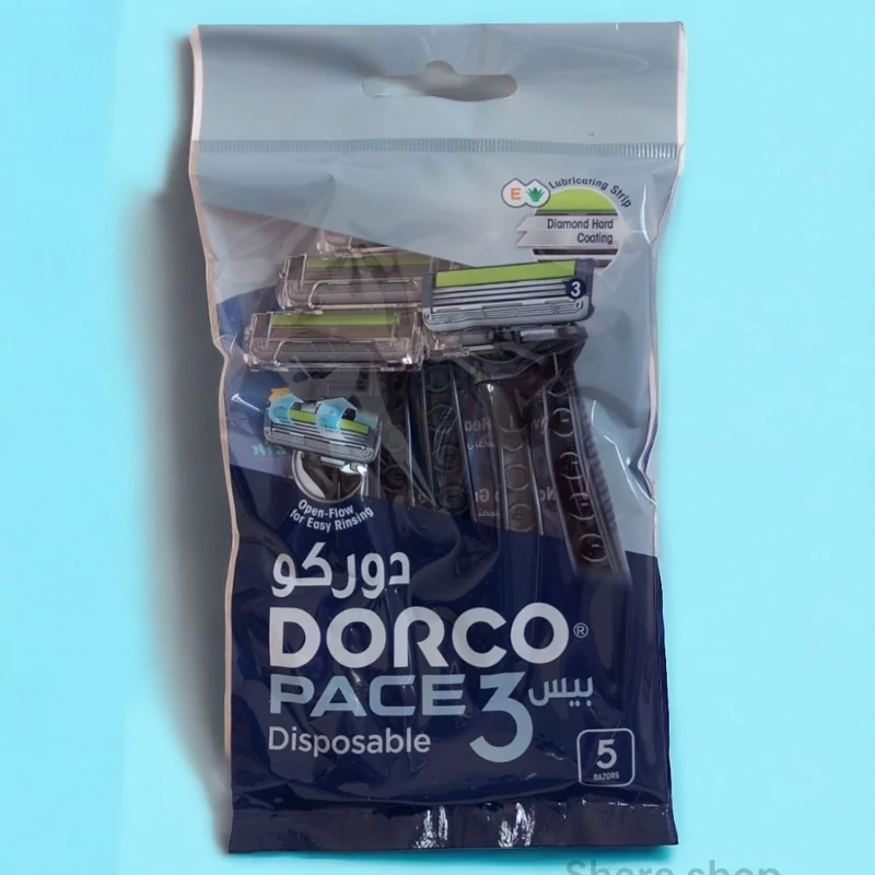 ژیلت درکو 3لبه پاکتی 5 عددی حداقل سفارش 12 عدد