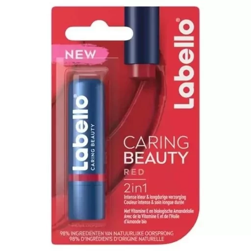 بالم لب 2 در 1 لابلو مدل CARING BEAUTY رنگ قرمز حجم 5.5 میل