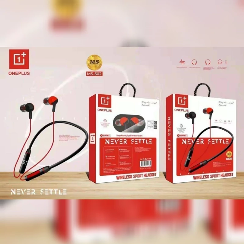 هندزفری گردنی بلوتوثی oneplus مدل Ms-502 کیفیت عالی