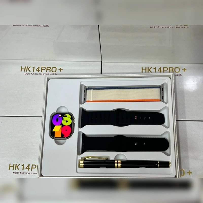 ساعت هوشمند مدل HK14PRO اصلی سە تا دستبند و یک جا کلیدی همراە با هوش مصنوعی