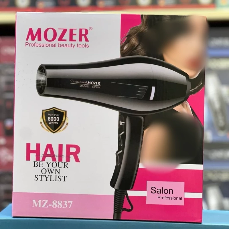 سشوار موزر مدل 8837 قدرت 6000 وات  رنگ مشکی کیفیت عالی