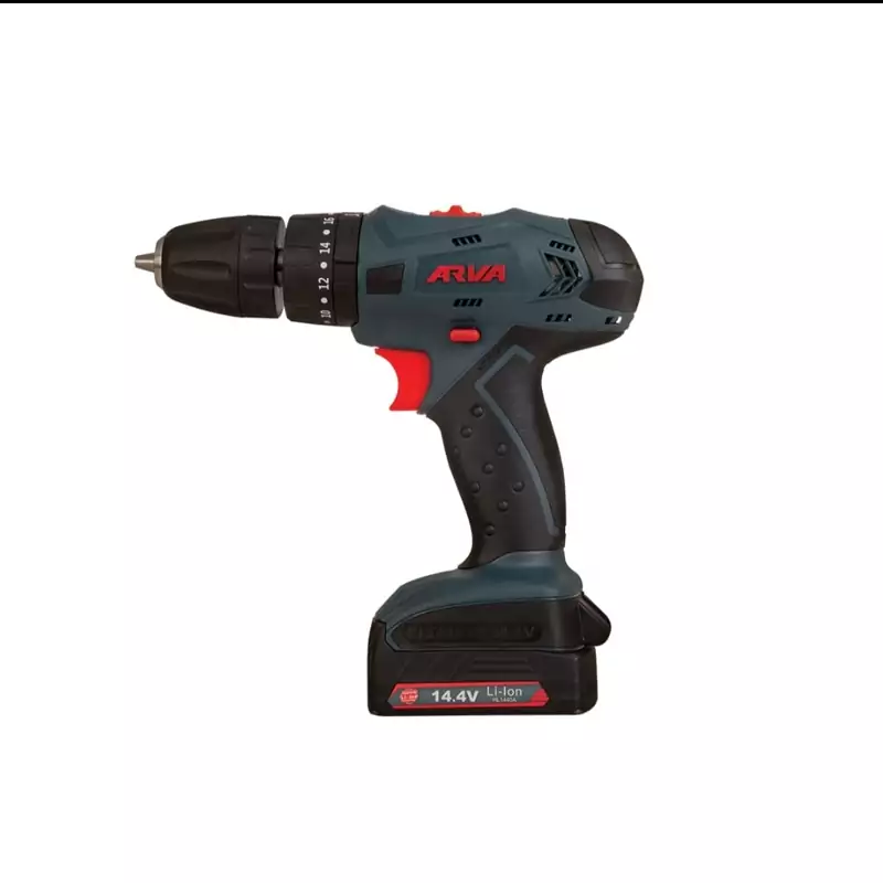 دریل پیچ گوشتی شارژی چکشی 14.4 ولت آروا مدل 5852 یکسال گارانتی شرکتی ( ارسال رایگان ابزار خدابنده )