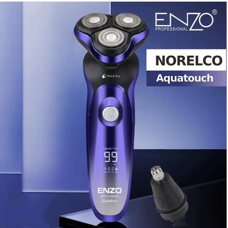 ماشین اصلاح سه تیغ و موزن بینی ENZO مدل en-9310 ماشین اصلاح