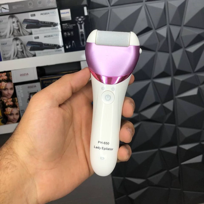 اپیلاتور یا موکن پنج کاره فیلیپس مدل PH 650دارای سری های متعدد سرامیکی با روکش میکرواصلاح کامل صورت و تمام نقاط