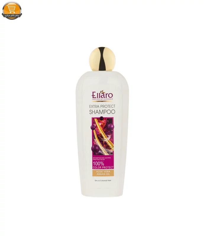 شامپو موهای خشک و رنگ شده اکسترا پروتکت الارو|Ellaro Extra Protect Shampoo