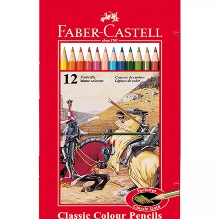 مدا رنگی 12 رنگ فابر کاستل اصلی طرح کلاسیک