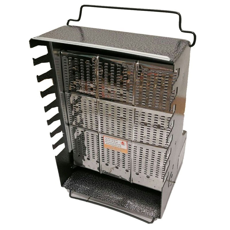 کباب پز ایستاده بدون دود ضیافت مدل شعله (8 سیخ)