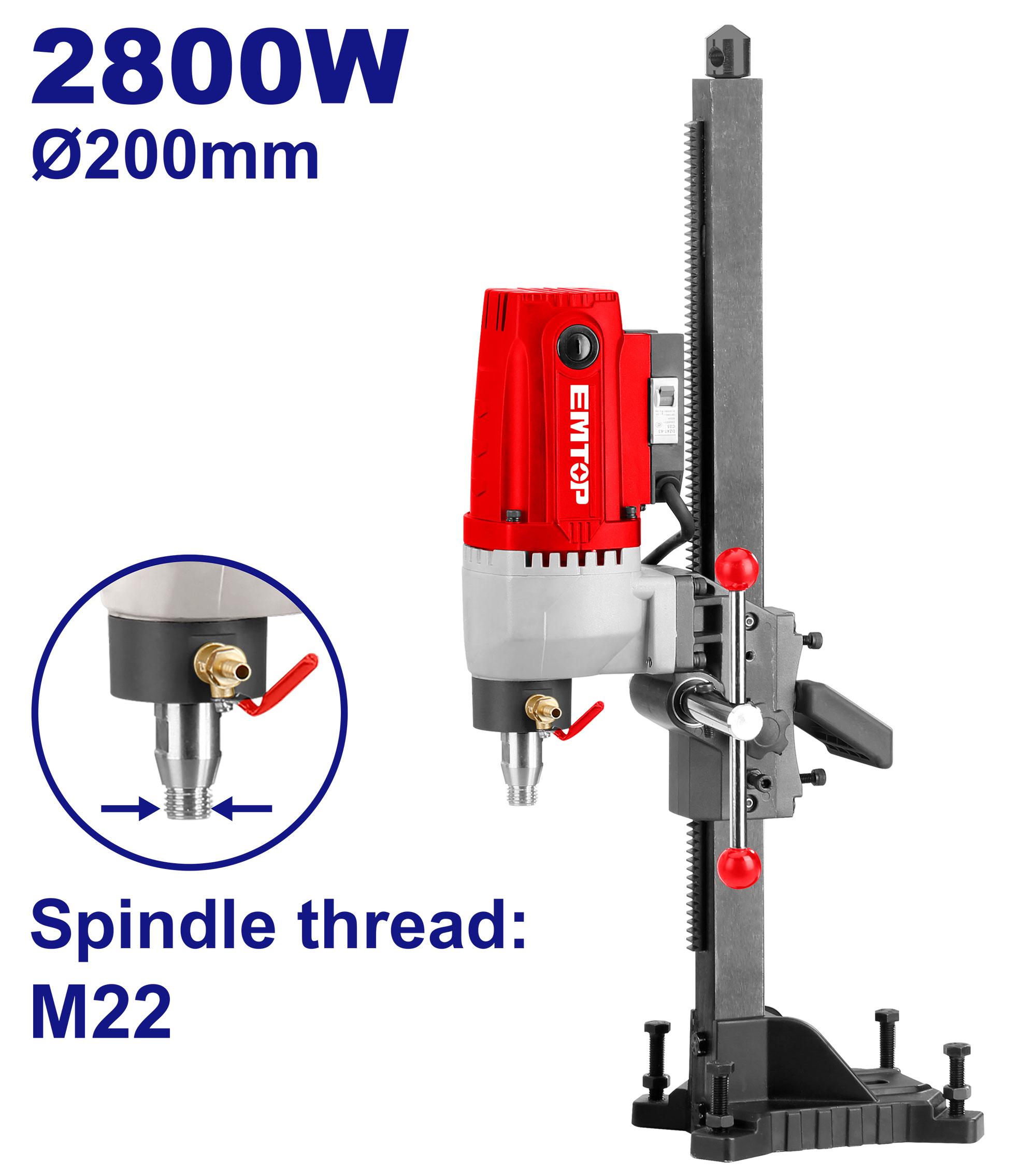 آوانور دریل کرگیر الماسه 2800 وات EMTOP مدل EDDM280020 آوانور