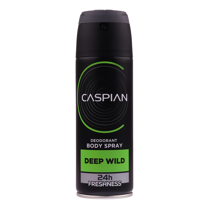 اسپری دئودورانت بدن مردانه کاسپین مدل DEEP WILD حجم 150 میلی لیتر HZJ