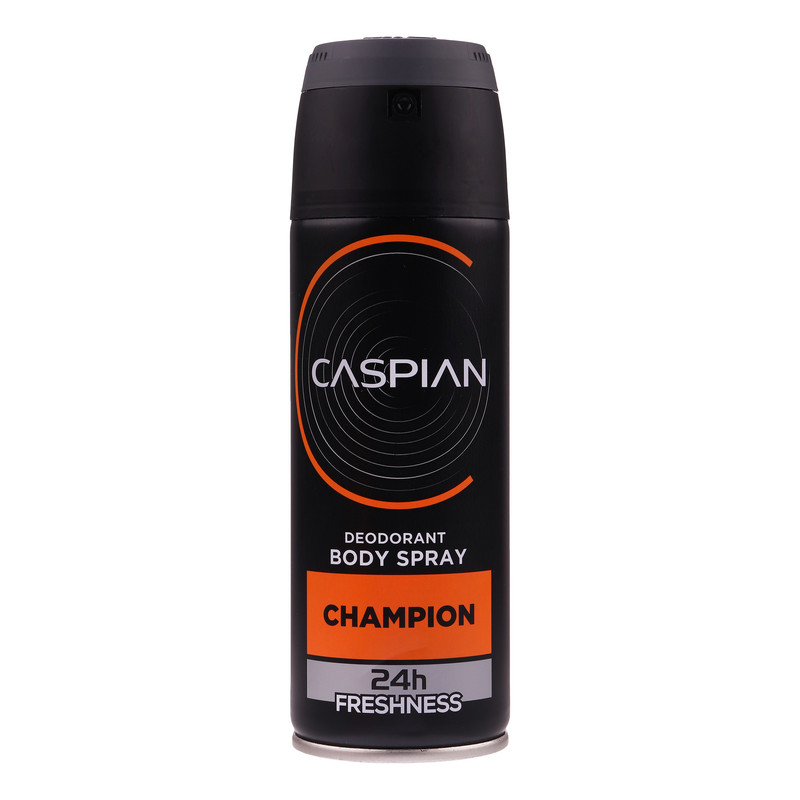 اسپری دئودورانت بدن مردانه کاسپین مدل CHAMPION حجم 150 میلی لیتر HZJ