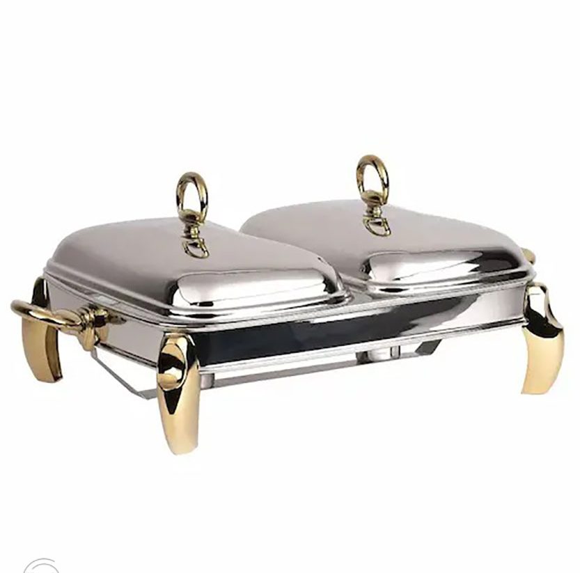 سوفله مستطیل دوقلو پافیلی پایه طلایی رزلند