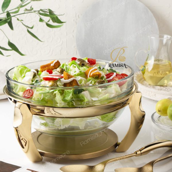 سوفله سالاد پافیلی تمام طلایی رزلند مبلمونسرا مدل 290021