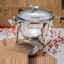 سوفله سوپ خوری قایقی پایه نقره رزلند