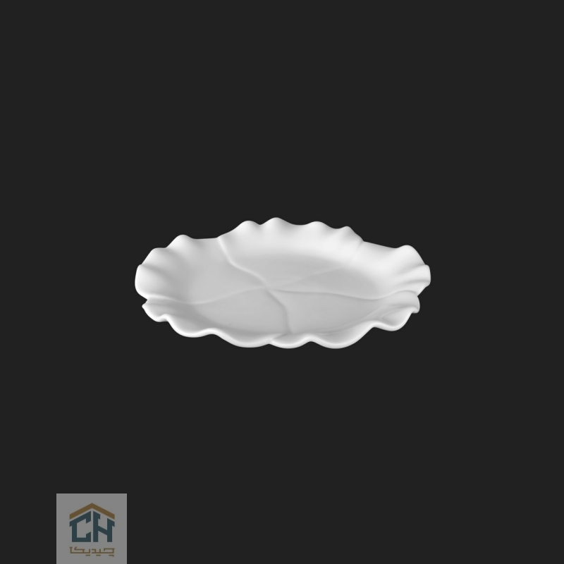 شیرینی خوری سرامیکی گرد کوچک گلدکیش طرح الگانت مدل GK648646