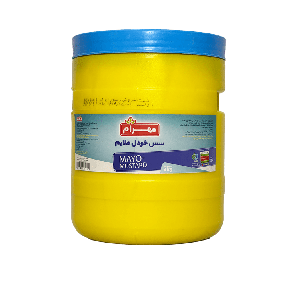 سس خردل ملایم مهرام 8 کیلویی دبه