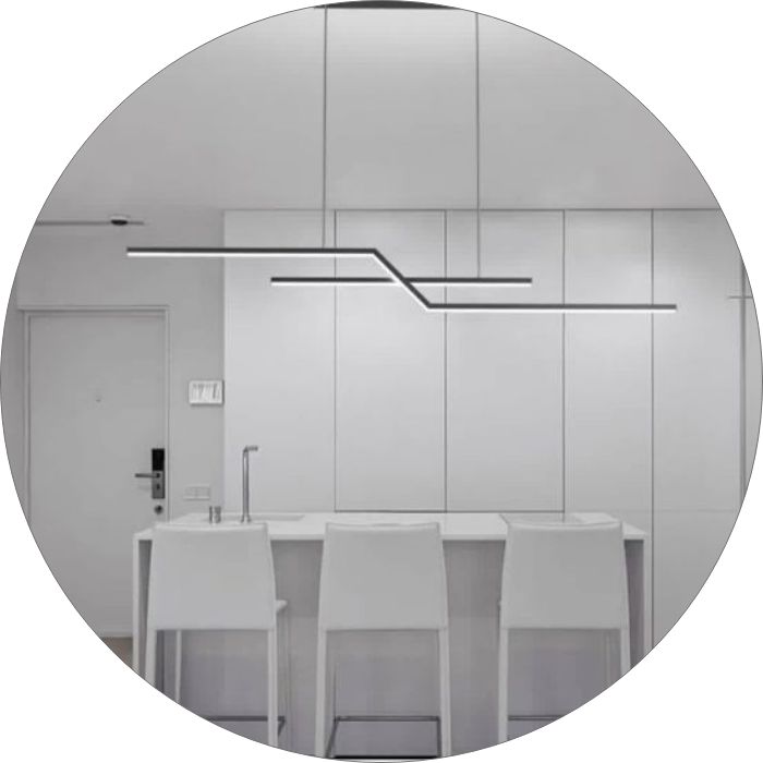 لوستر مدرن خطی پلکانی سایز 1.20 سانتی متر کد0097