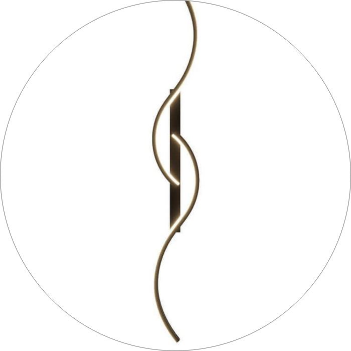 لوستر مدرن دیواری طرح کمان کد00228