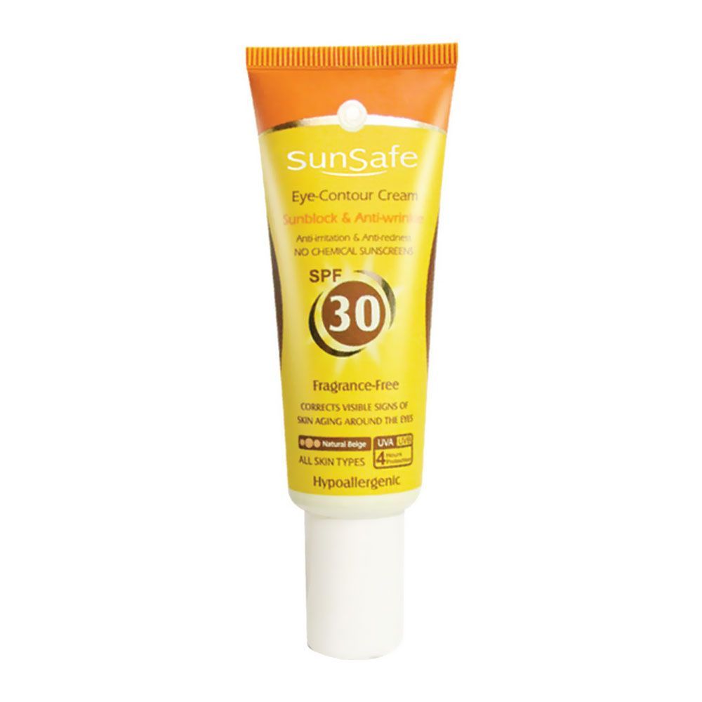 کرم دور چشم حاوی ضد آفتاب سان سیف SPF30 (بژ طبیعی)