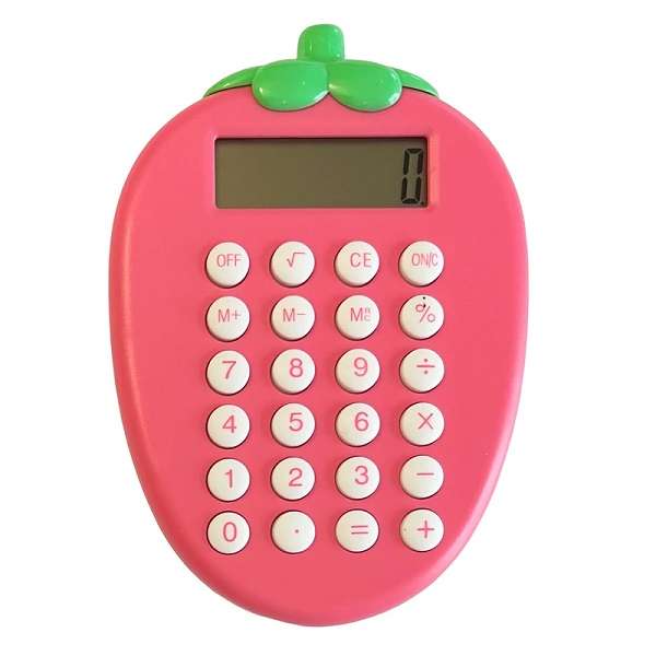 ماشین حساب فانتزی توت فرنگی