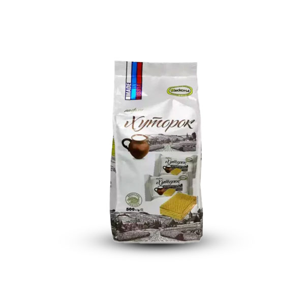 قیمت ویفر روسی زیموپوک آکوند 500 گرم با کرم شیری