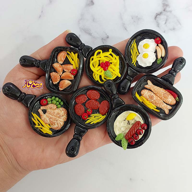 مگنت یخچال انواع ماهیتابه خوراکی خمیری(تکی به صورت رندوم)