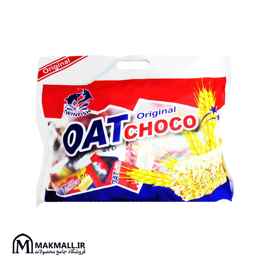 شکلات غلات اوت چوکو اورجینال تواین فیش 400 گرمی | Twin Fish Oat Choco Original 400g