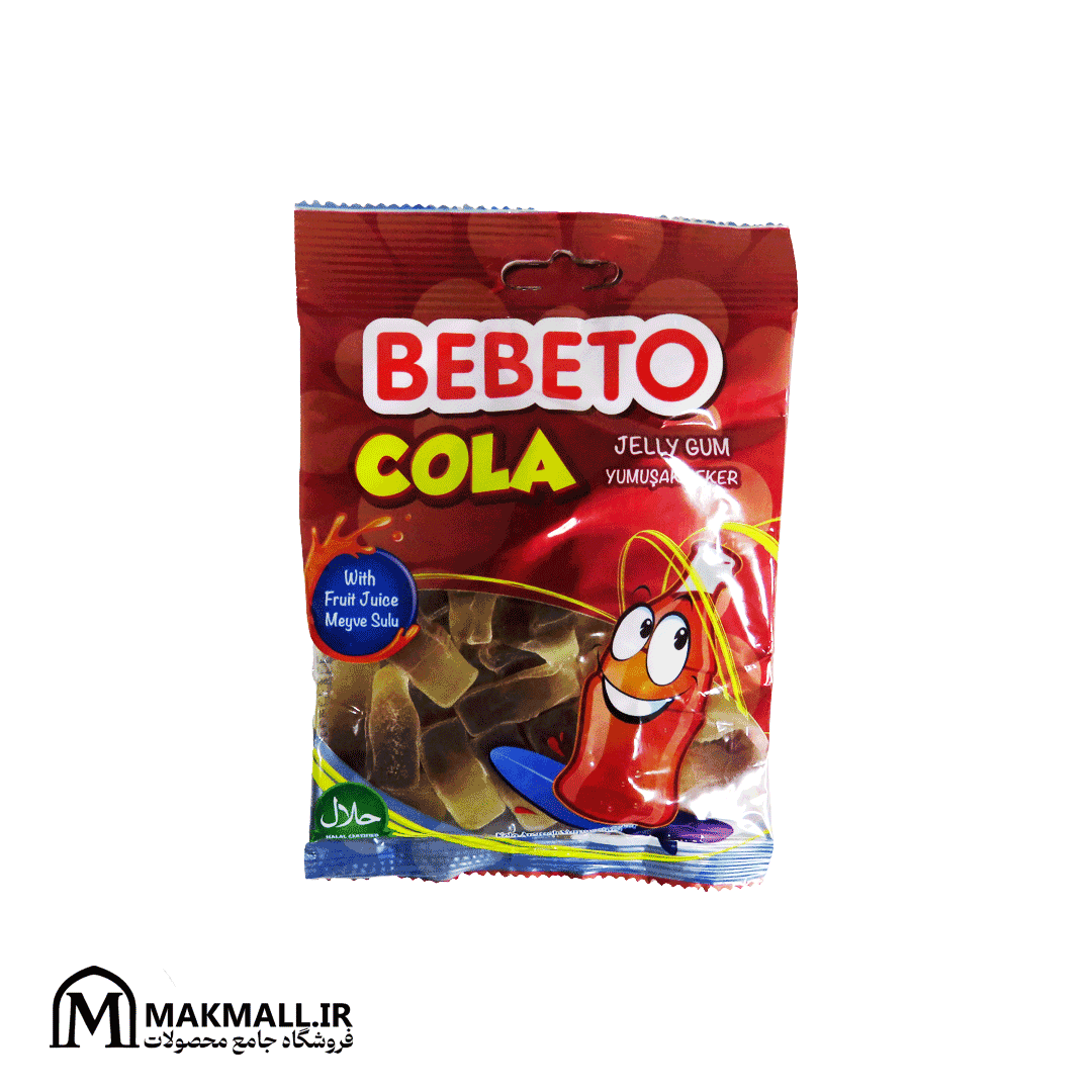پاستیل ببتو مدل نوشابه کولا 70 گرمی | Bebeto Cola Jelly Gum 70g