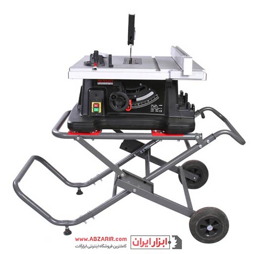 اره میزی 250 میلیمتر به همراه پایه تاشو و تیغ چوب مجیک مدل 72558EF