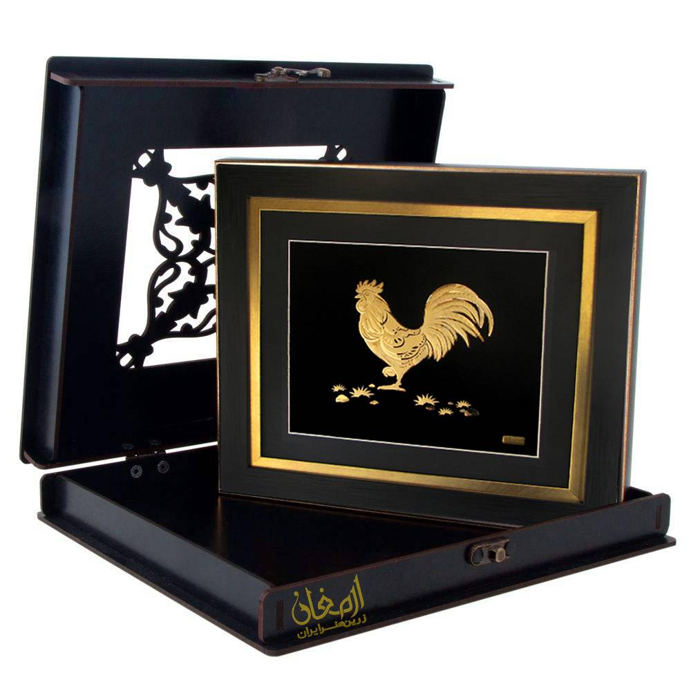 تابلو طلا خروس