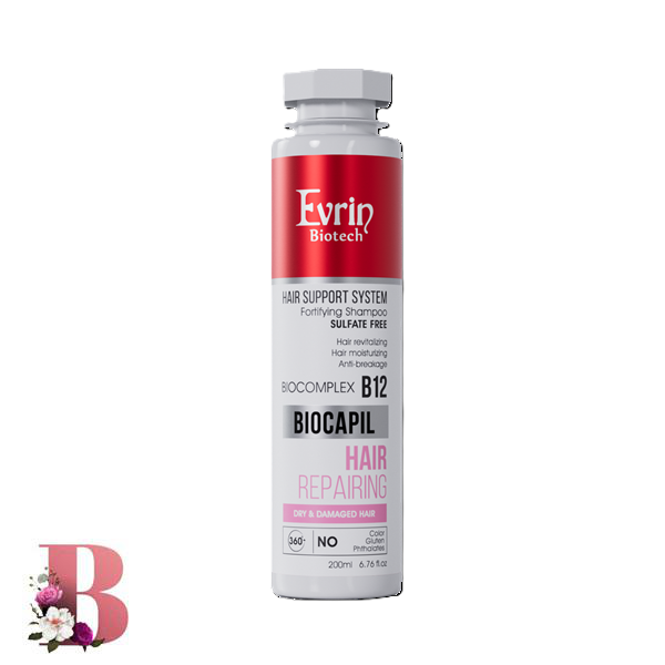 شامپو تقویت کننده موهای خشک اورین بیوتک 200 میلی لیتر | Evrin Biotech Fortifying Shampoo For Dry Hair 200 ml