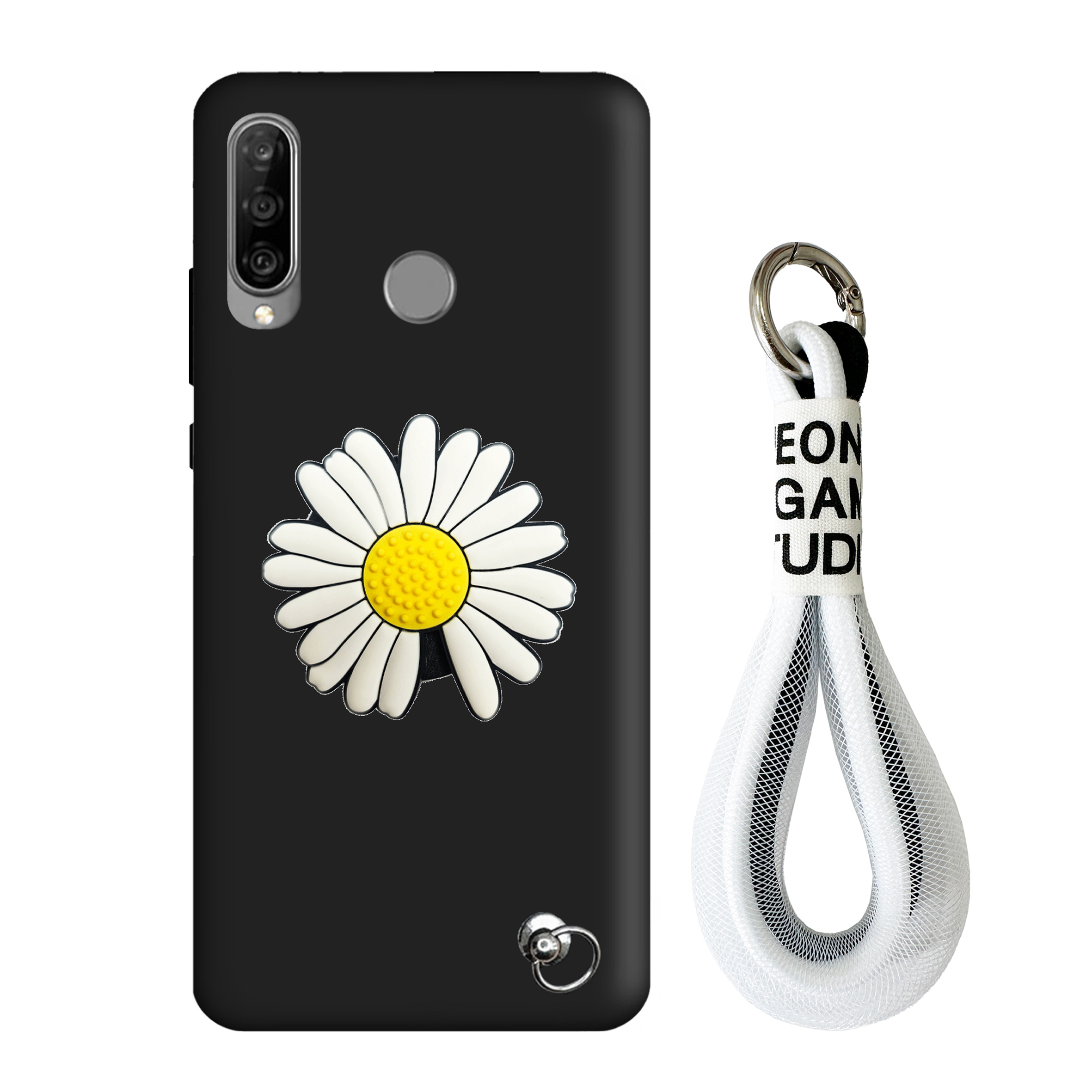 قاب گوشی هواوی P30 LITE دخترانه بابونه همراه با بند توری