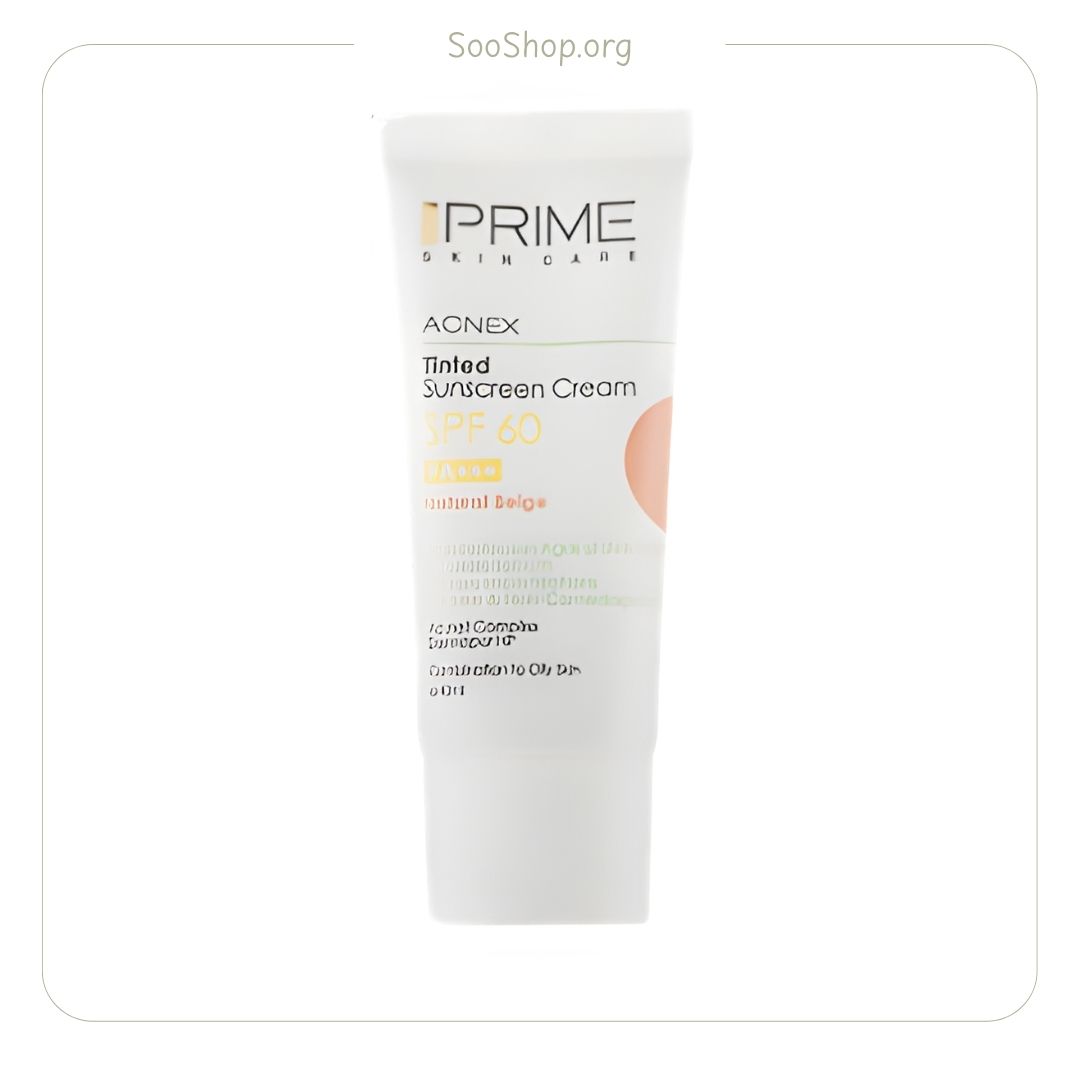 ضد آفتاب SPF 60 بژ طبیعی 40 میل پرایم Prime (اصل)