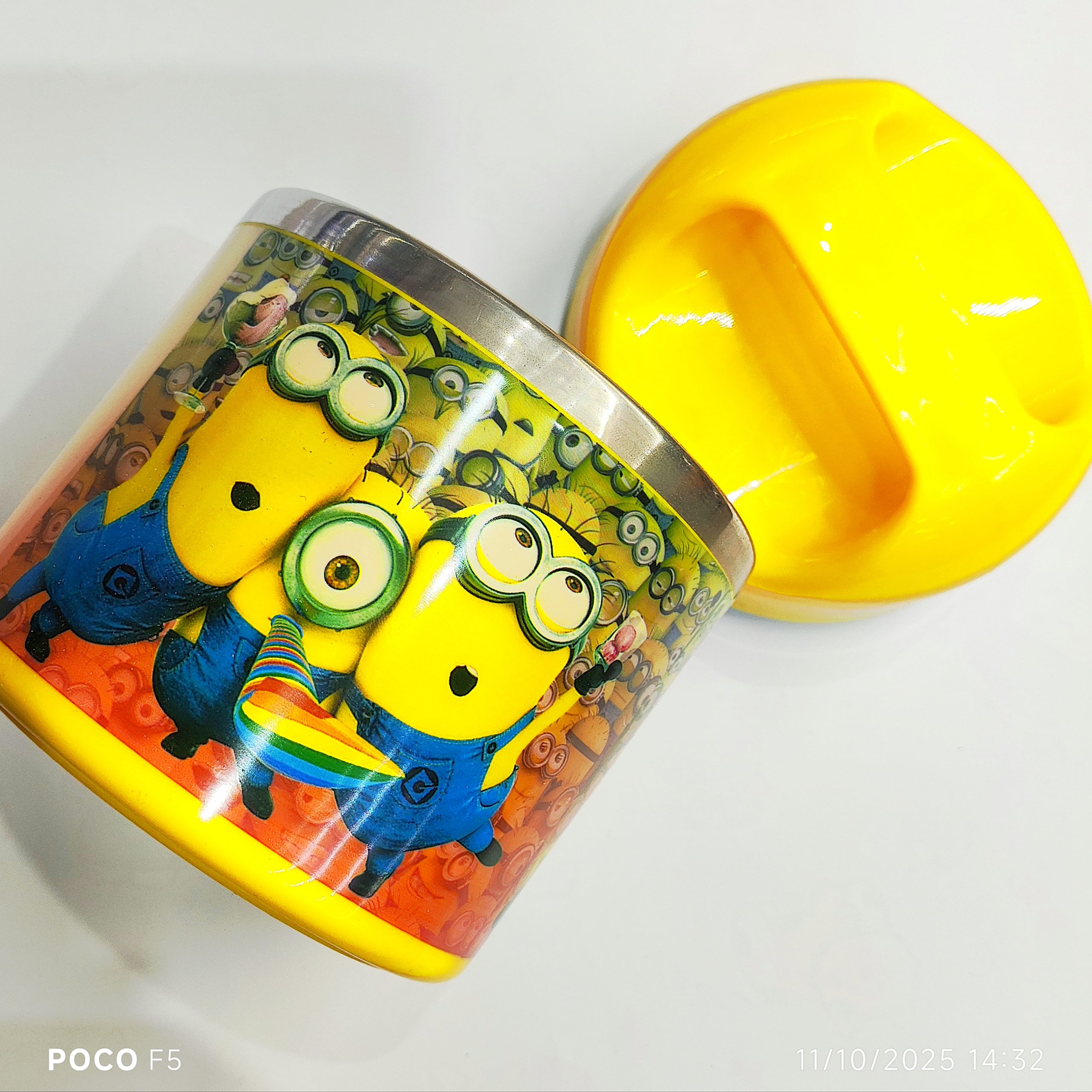 ظرف غذا استوانه استیل1 مینیون