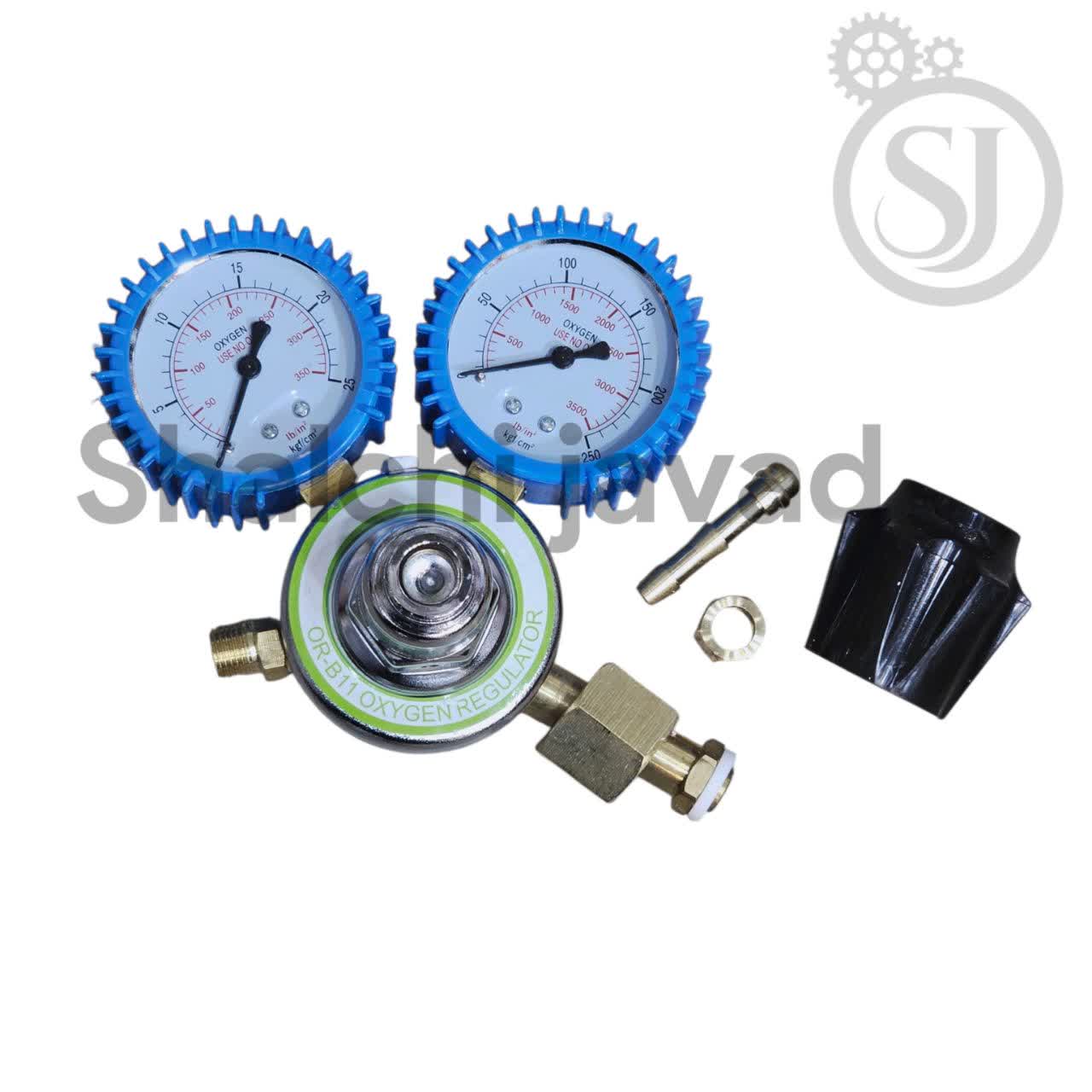 مانومتر هوا برنجی دو گیج – نمایش فشار و مقدار هوای کپسول