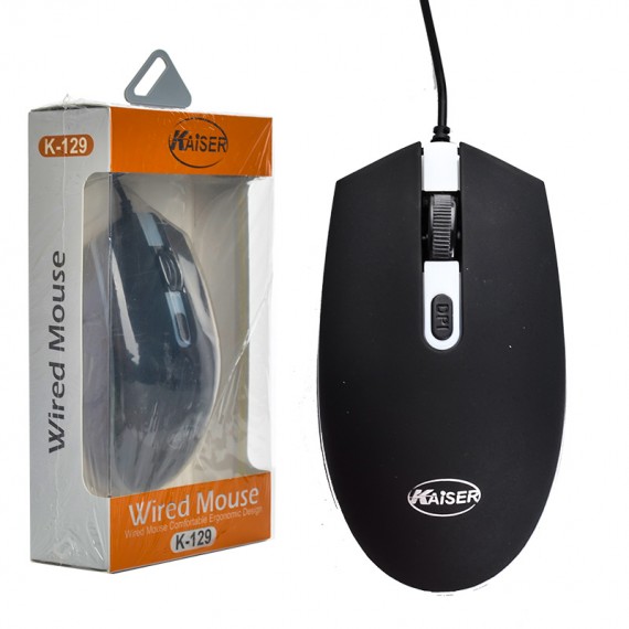 موس سیم دار گیمینگ RGB برند KAISER مدل K-129