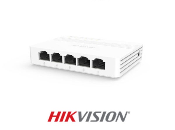 هاب سوییچ گیگابیتی شبکه 5 پورت HIKVISION مدل DS-3E0505D-E