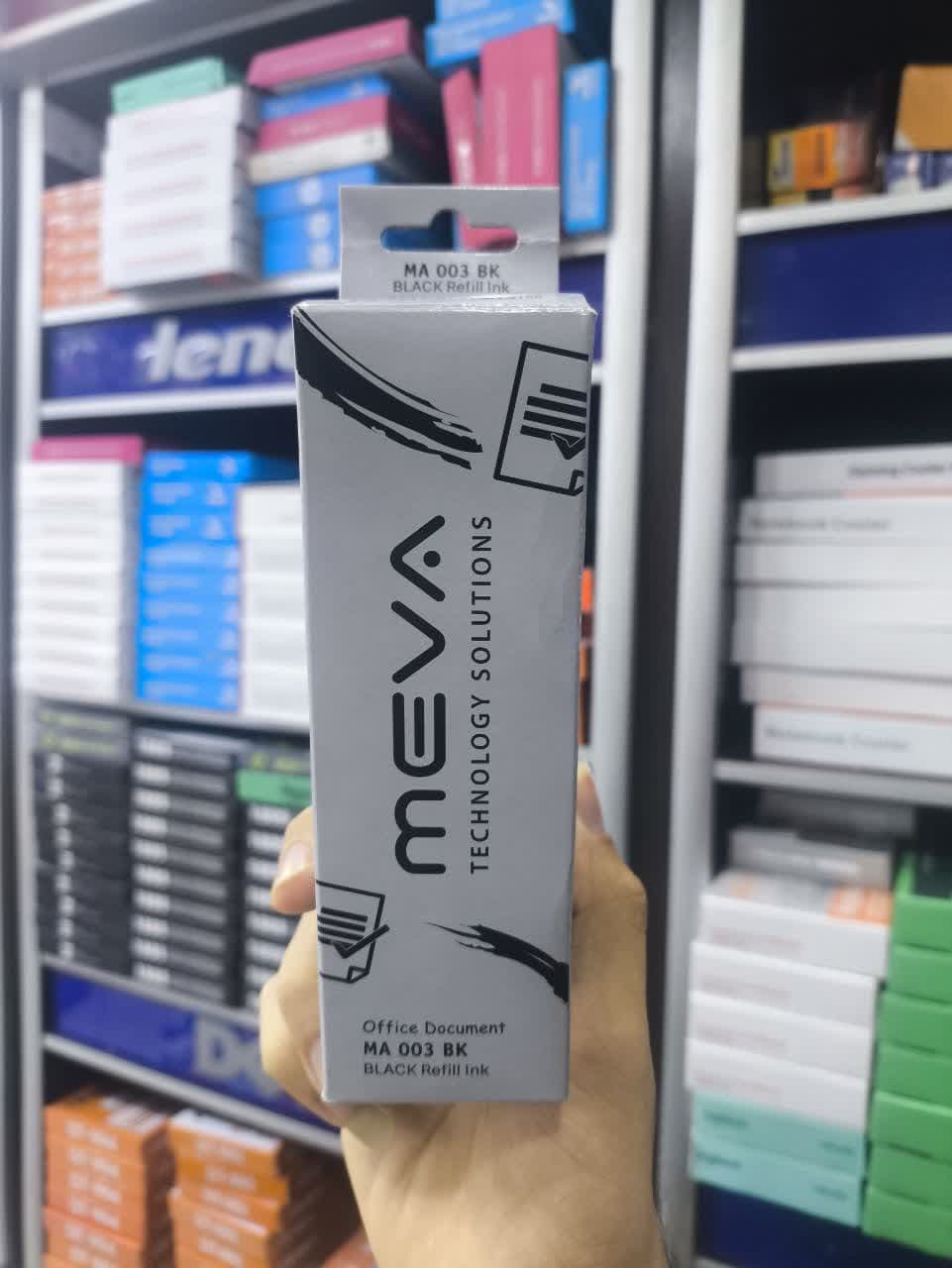 جوهر مشکی 4 رنگ اپسون جعبه دار مدل MA003 برند MEVA