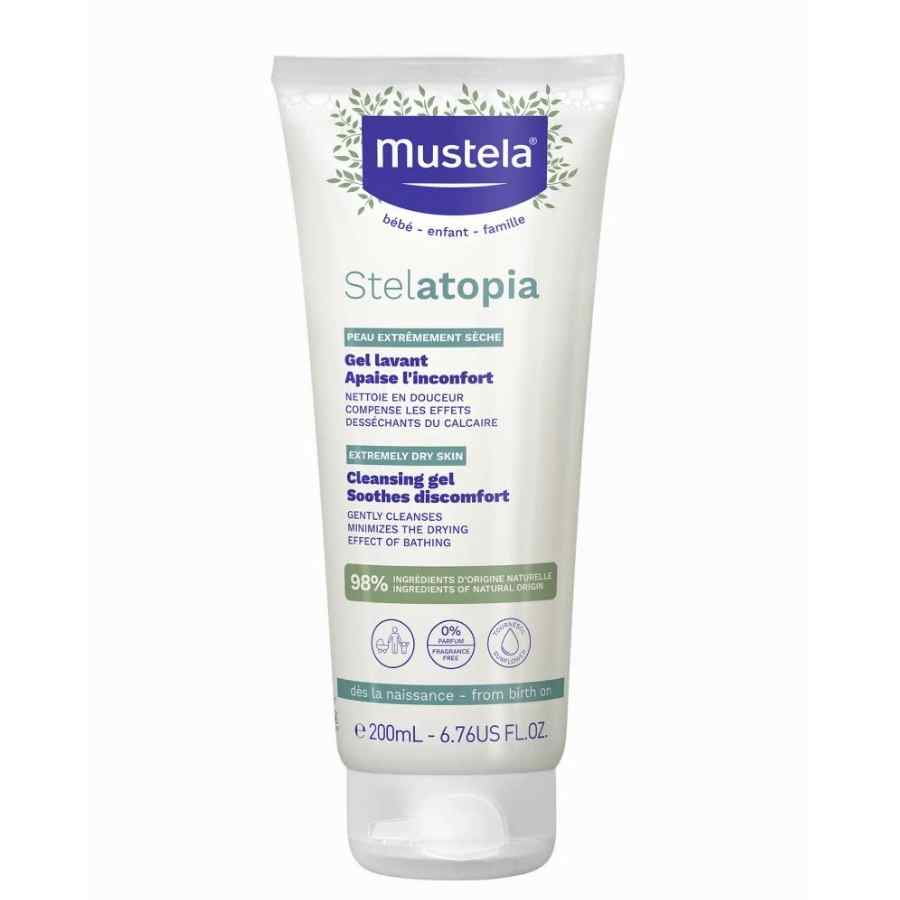 ژل پاک‌کننده استلاتوپیا Stelatopia ماستلا Mustela مخصوص پوست‌های بسیار خشک حجم 200 میل