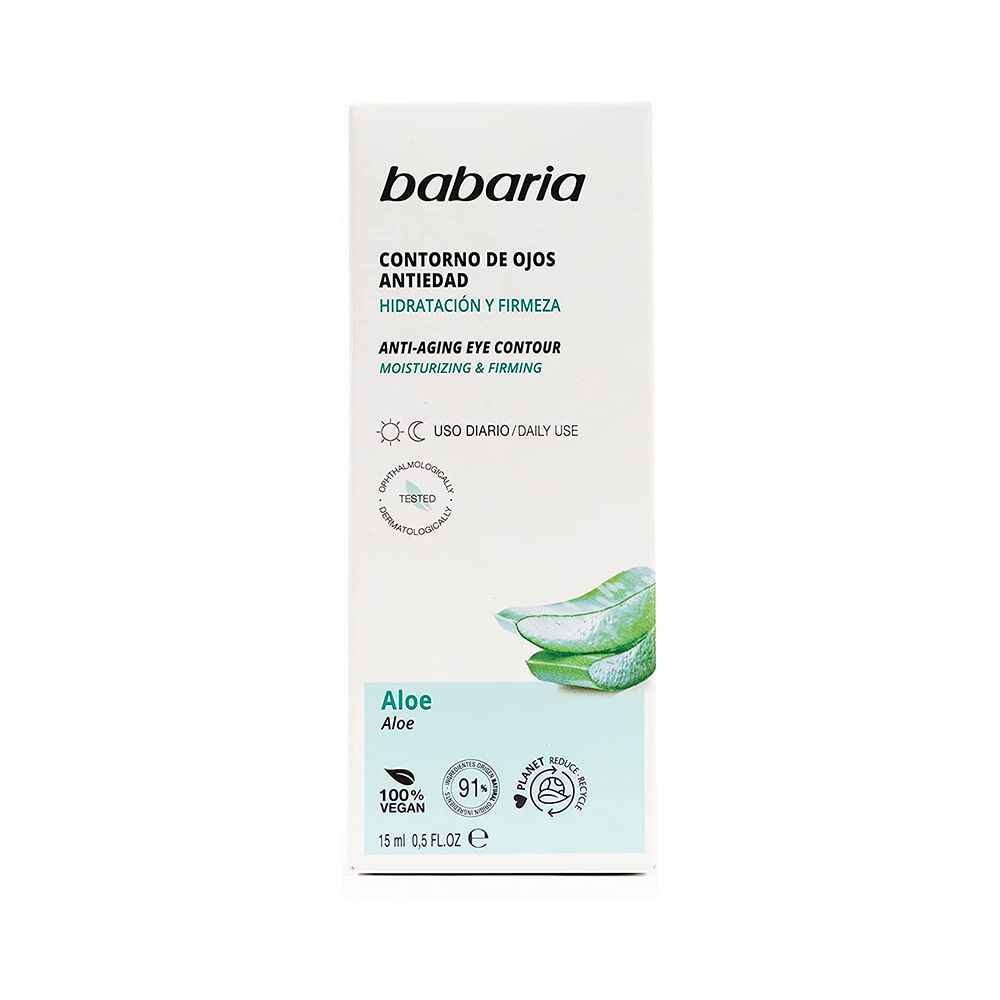 کرم دور چشم باباریا حاوی مدل Aloe عصاره آلوئه ورا حجم 15 میل