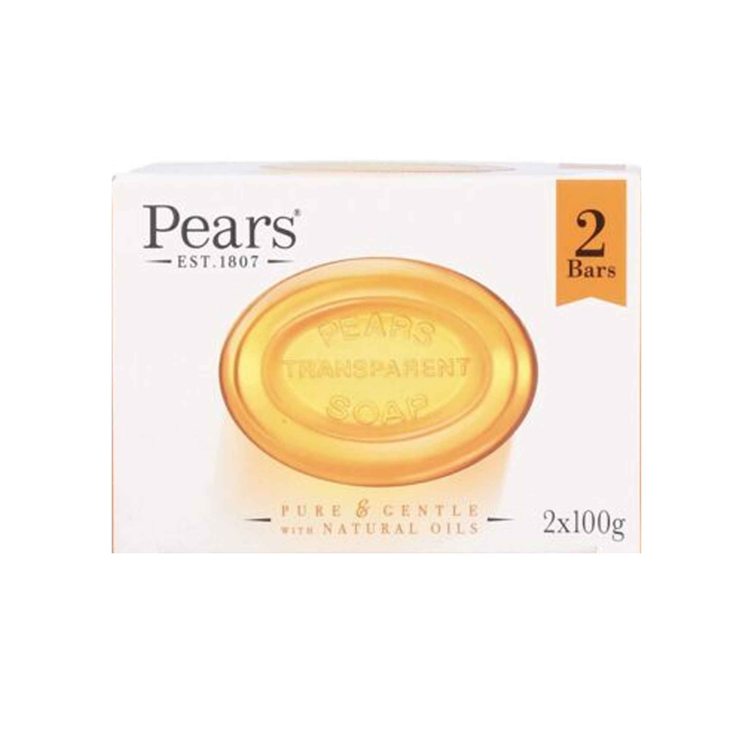 صابون شفاف کننده پیرز مناسب صورت و بدن حجم 100 گرم بسته 2 عددی