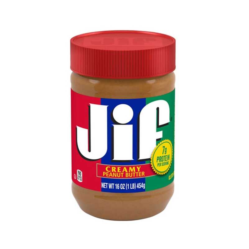 کره بادام زمینی جیف Jif مدل کرمی Creamy وزن 454 گرم