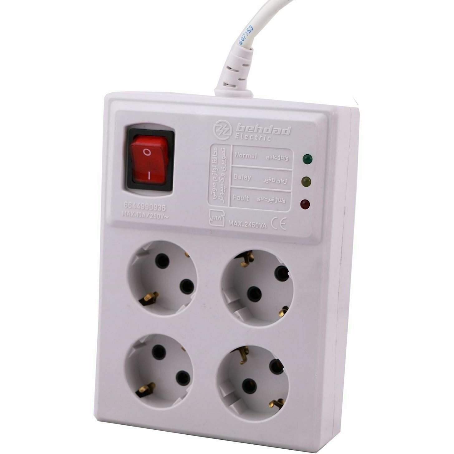 محافظ چهارخونه ارت دار 3 متر بهداد الکتریک