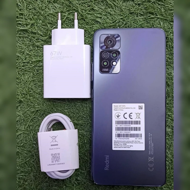 شارژر 2 تیکه مدل MI کله شارژر 67W کابل Type c