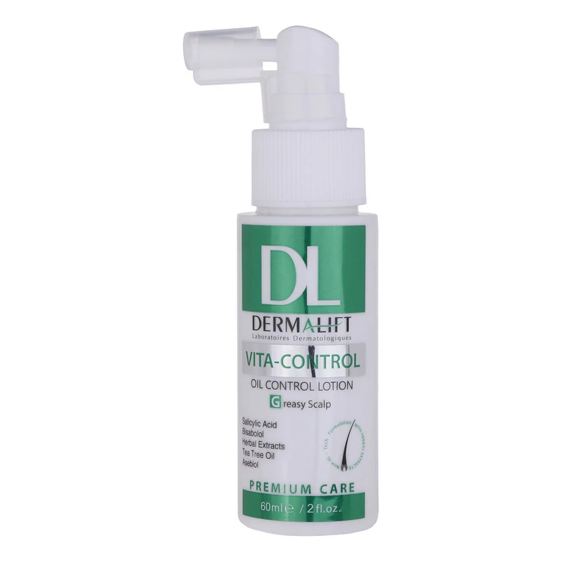 لوسیون متعادل کننده چربی سر درمالیفت مدل VITA CONTROL حجم 60 میلی لیتر