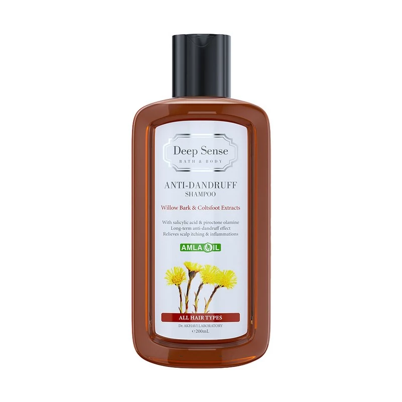 شامپو ضد شوره مو دیپ سنس مدل Willow Bark و Coltsfoot مناسب انواع مو